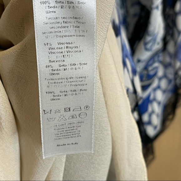 Roberto Cavalli mini Ikat print dress lace details - Picture 8 of 8